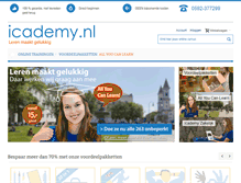 Tablet Screenshot of icademy.nl
